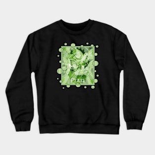 Dove With Celtic Peace Text In Green Tones Crewneck Sweatshirt